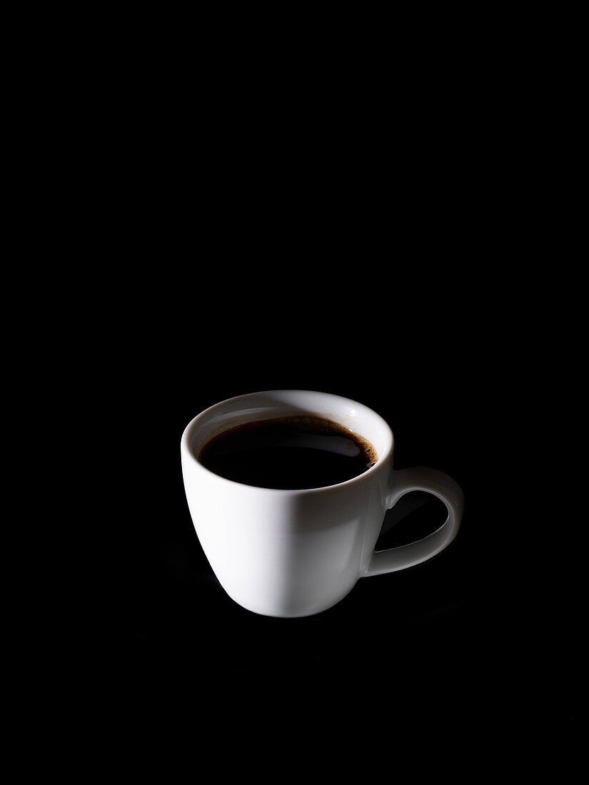 Black coffee in coffee cup