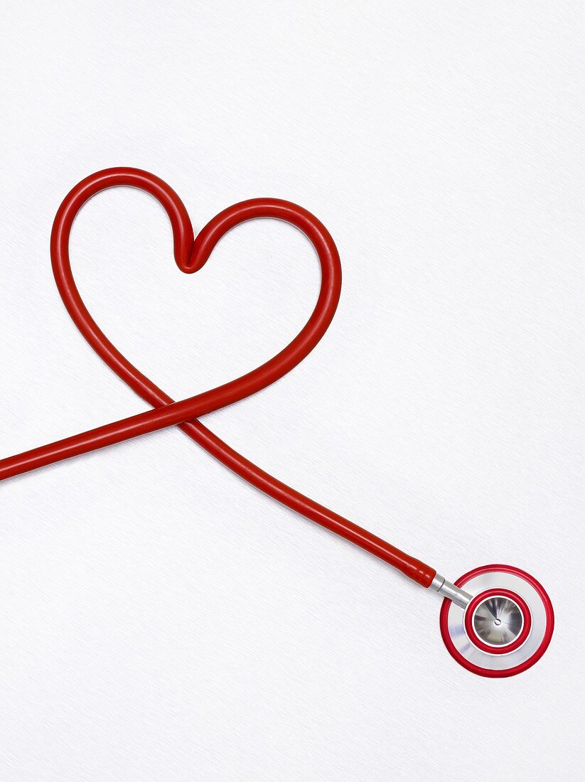 Stethoscope in a heart shape