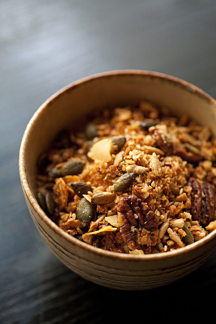 Nutty Granola in a bowl