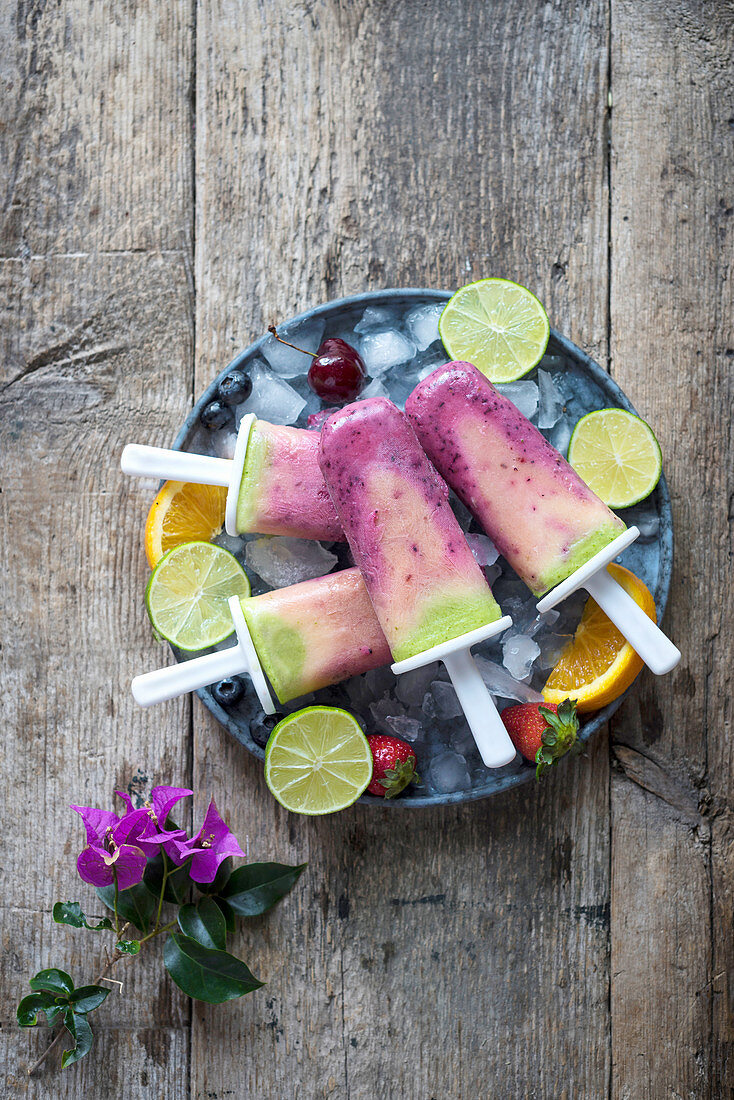 Fruit Smoothie Popsicles