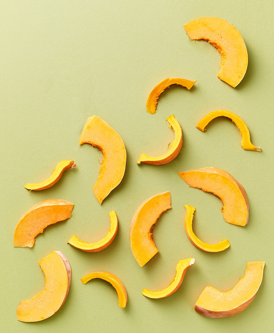 Various pumpkin wedges