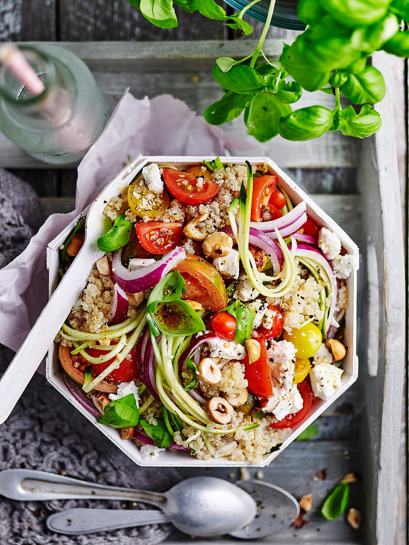 Quinoa, Zucchini and Fetta Salad