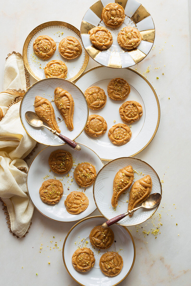 A plate of Indian desserts (sweets) - Gluten Free and Refined Sugar Free