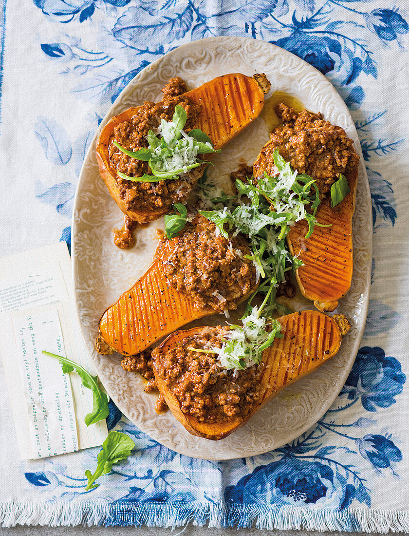 Butternut with mince