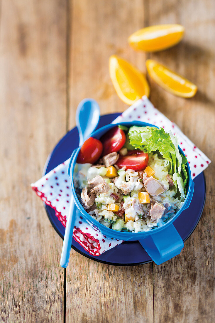 Tuna and pasta salad