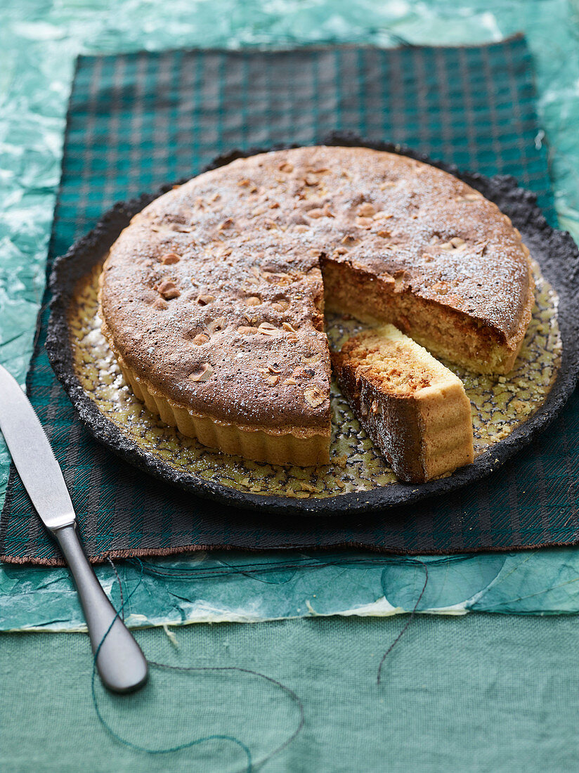 Crostata di nocciole (Haselnusstarte, Italien)