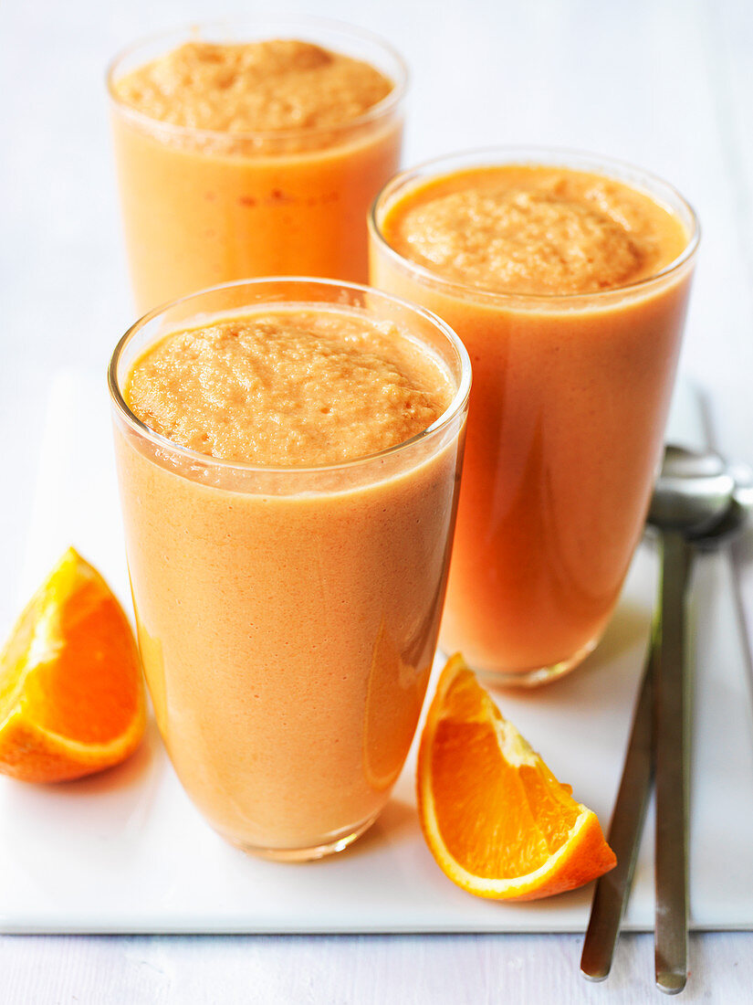 Orange and carrot smoothie