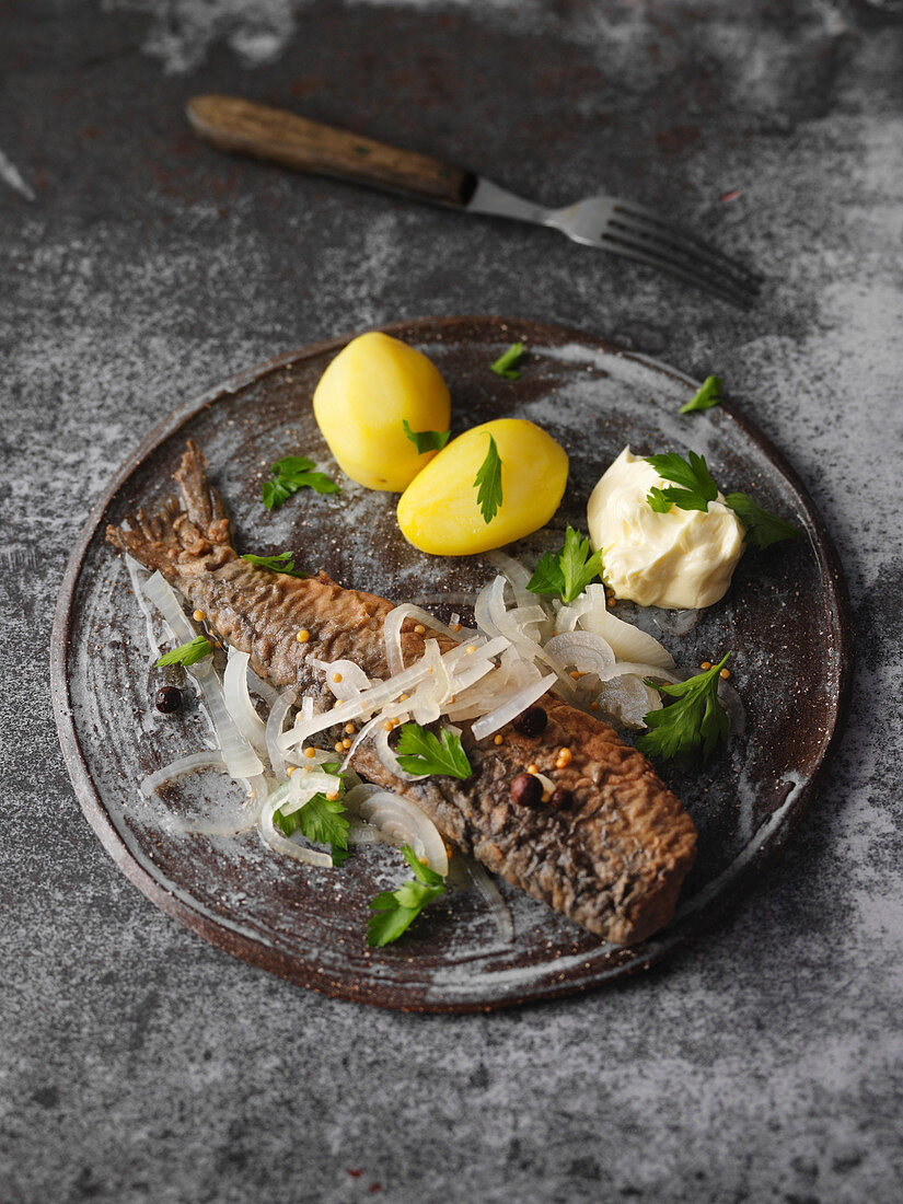 Classic fried herring from the Ruhr region