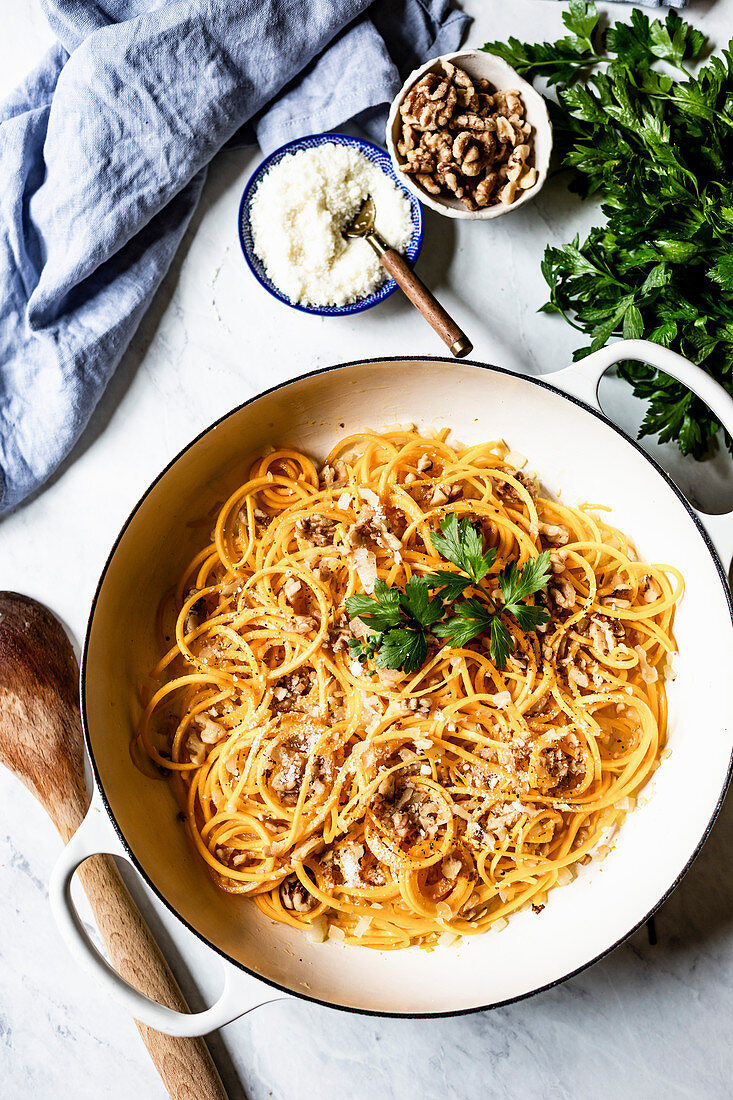 Butternut Squash Noodles in a bowl