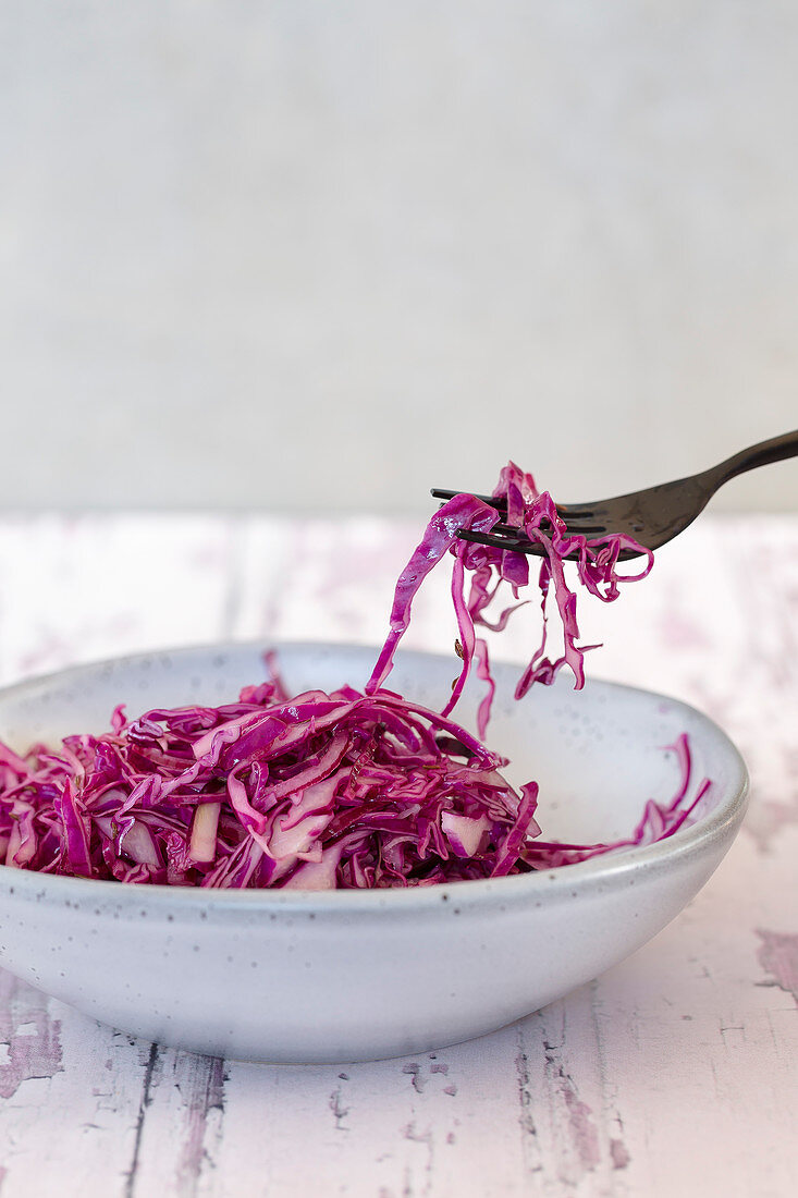 Quick Pickled Purple Cabbage