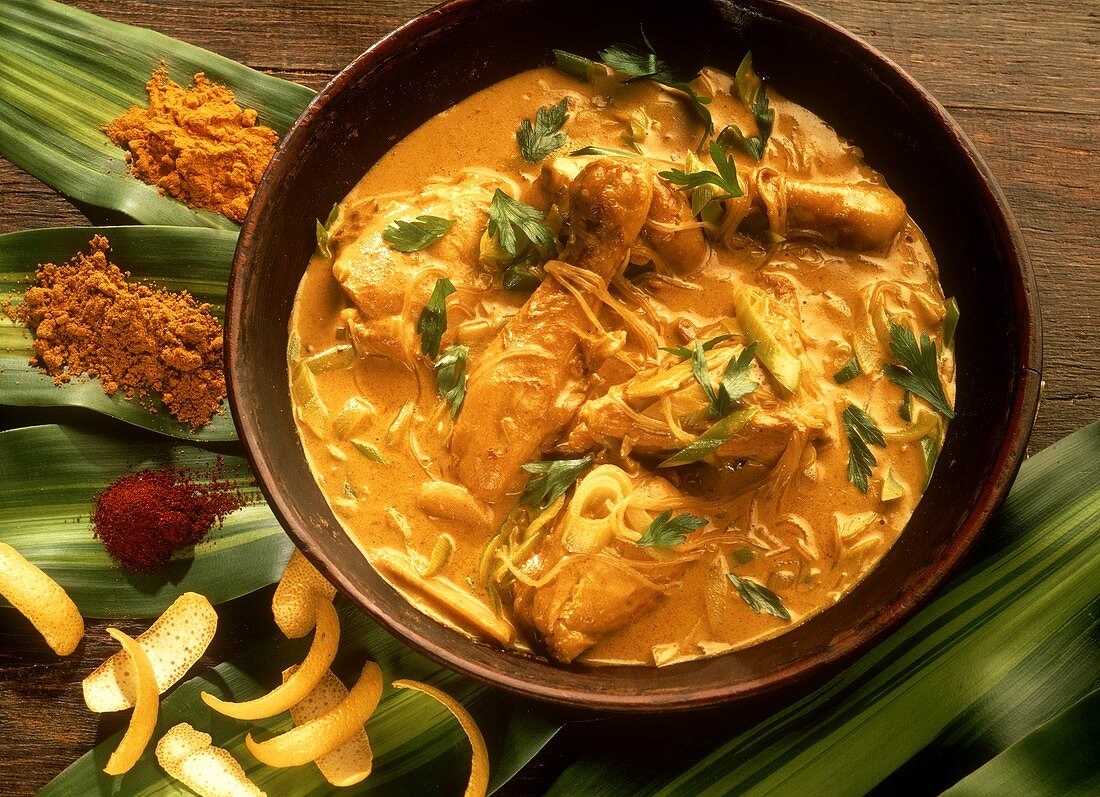 Asian chicken curry