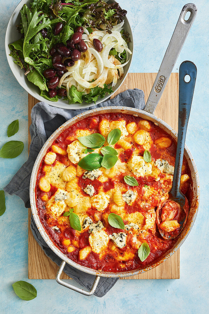 Gnocchi Al Forno mit Käse und Tomaten