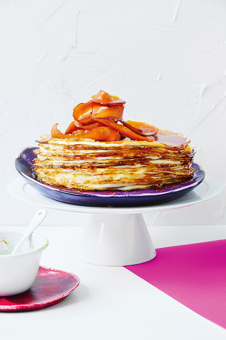 Crepe Suzette cake