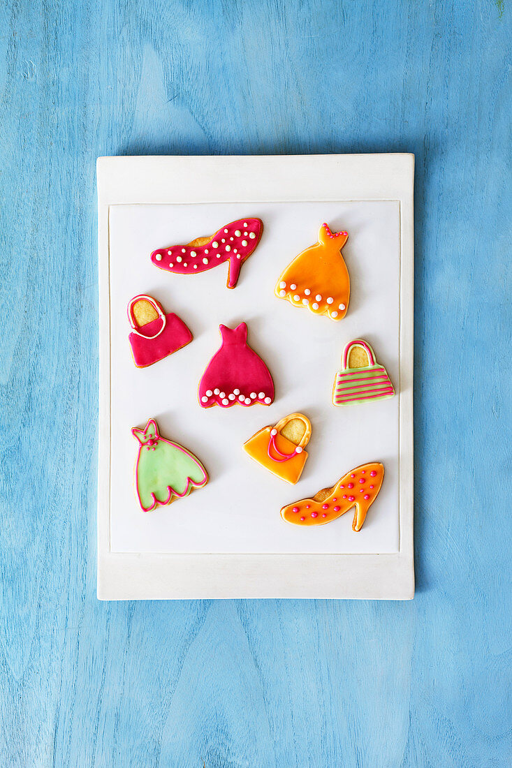 Colourful fashion cookies