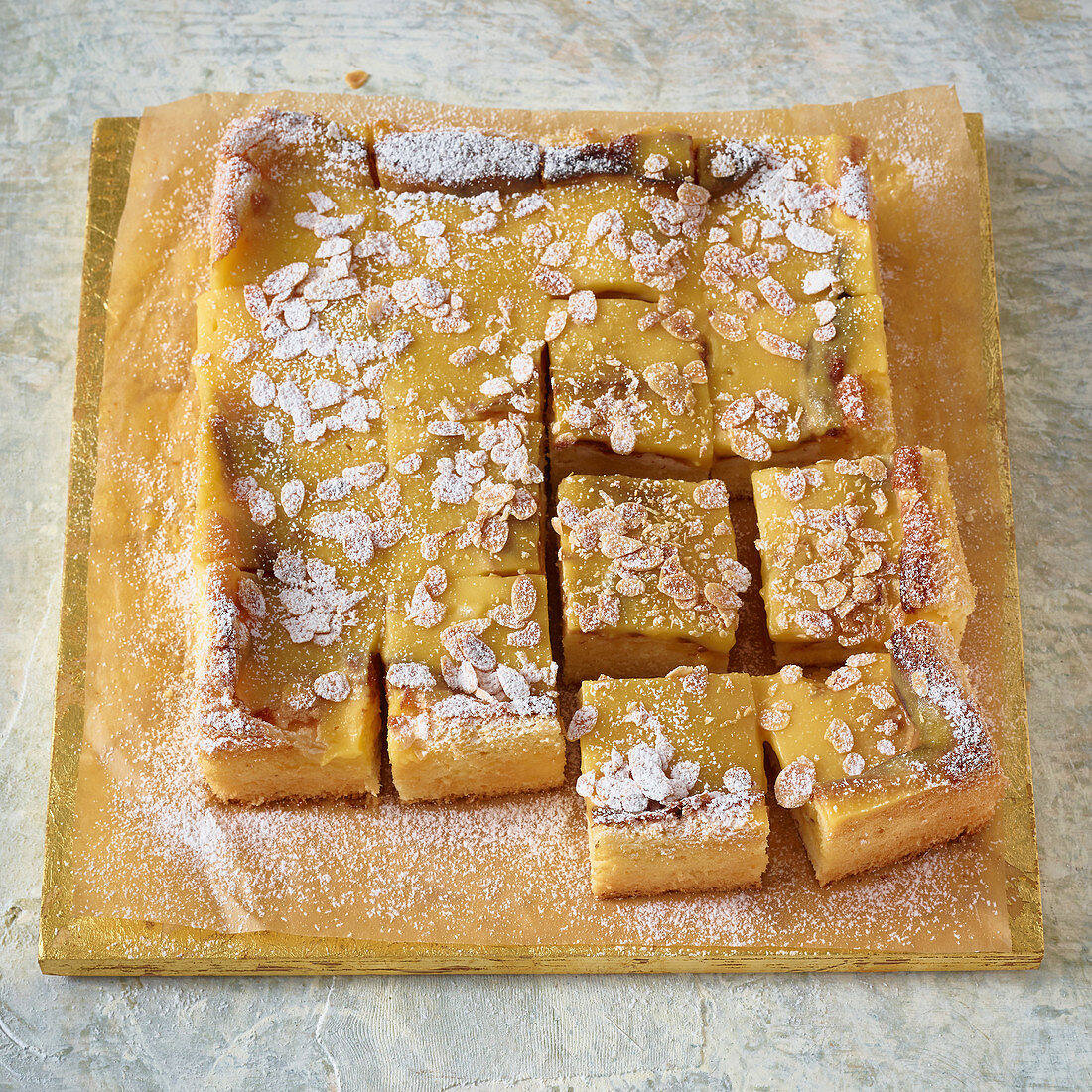 Maracuja-Zitronencreme-Poke-Cake