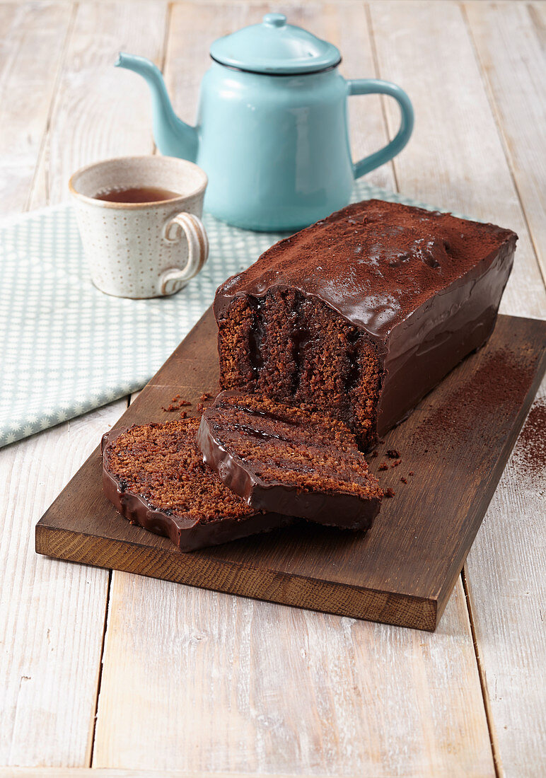 Chocolate poke cake