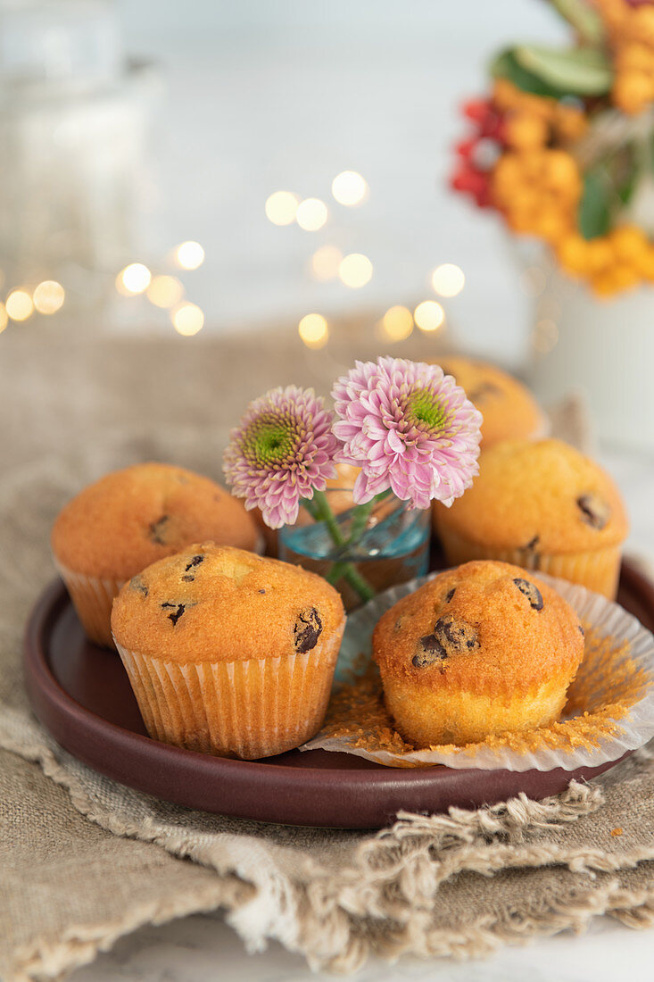 Kürbismuffins mit Chocolate Chips