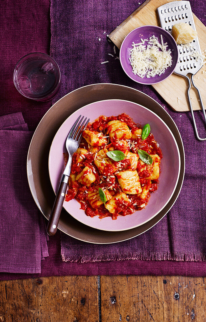 Gnocchi with tomato sauce