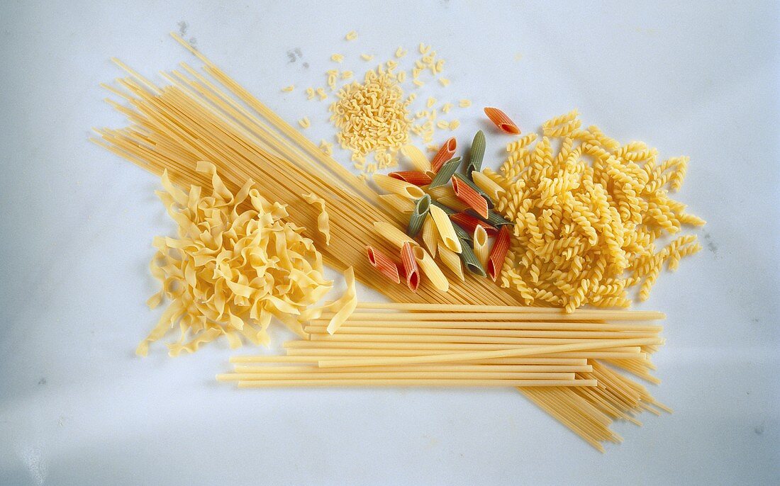 Many Assorted Types of Pasta