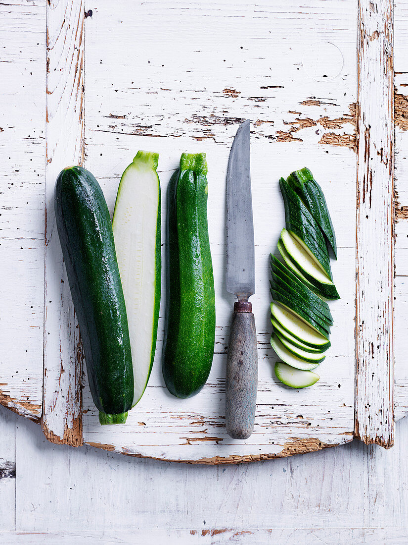 Zucchini in slices