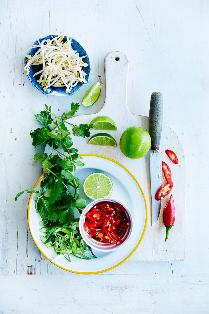 Ingredients for Thai soup