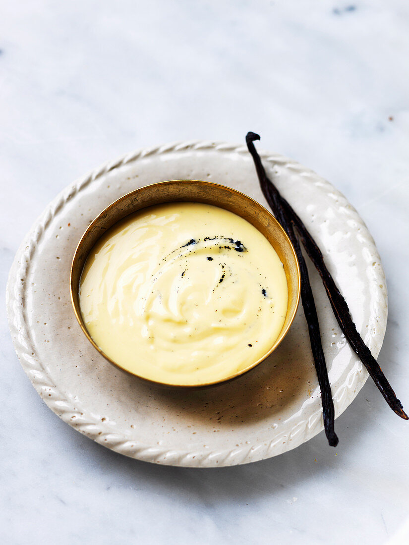 Creme Anglaise mit Bourbonvanille