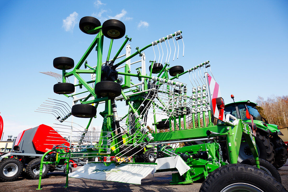 Tractor with machinery