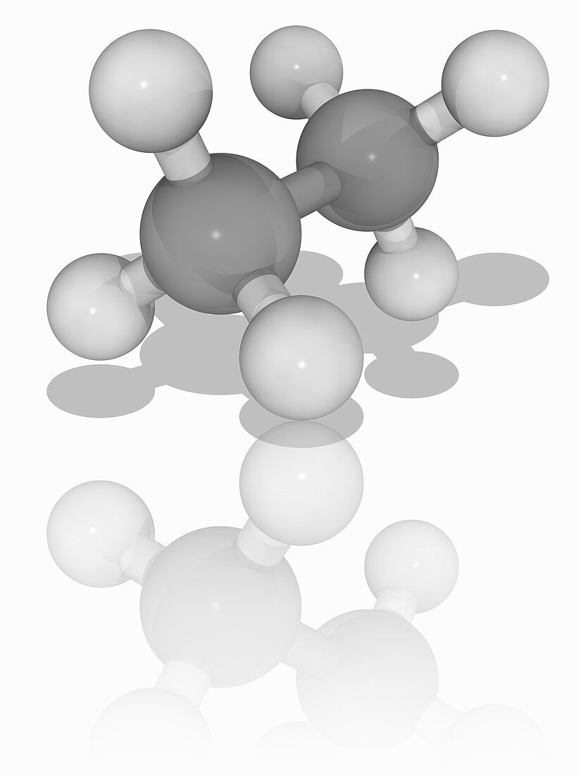 Ethane organic compound molecule