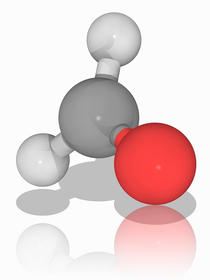 Formaldehyde organic compound molecule
