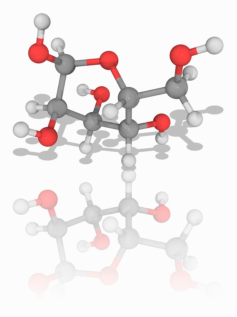 Galactose organic compound molecule