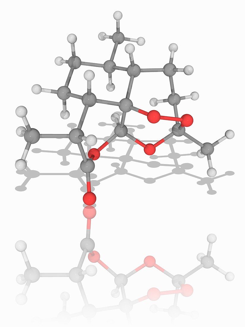 Artemisinin drug molecule