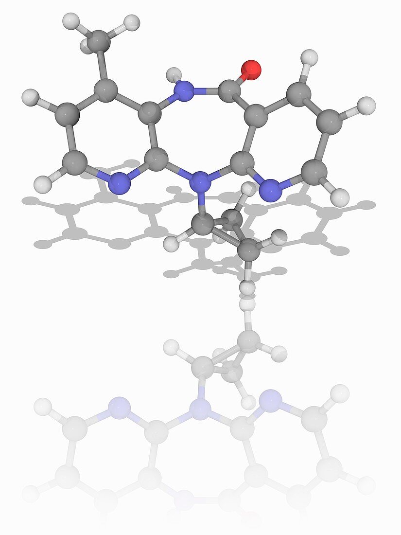 Nevirapine drug molecule