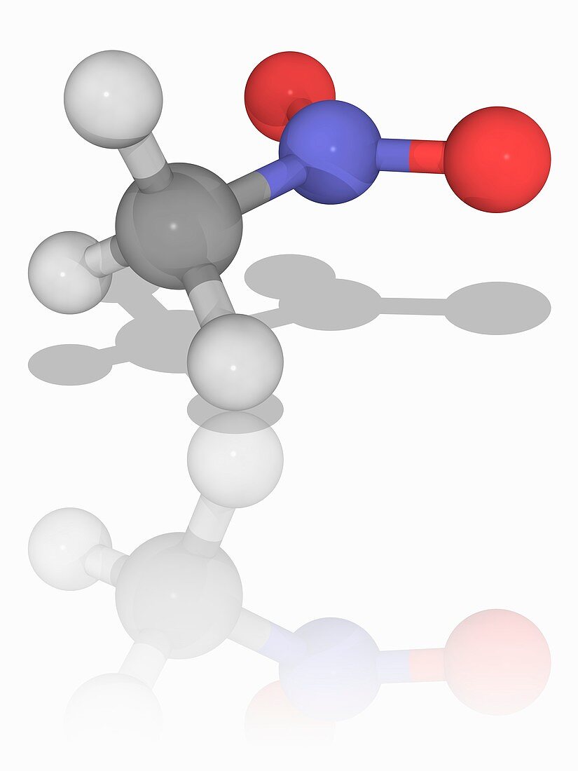 Nitromethane organic compound molecule