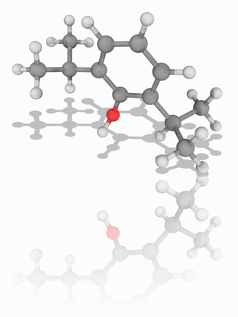 Propofol drug molecule