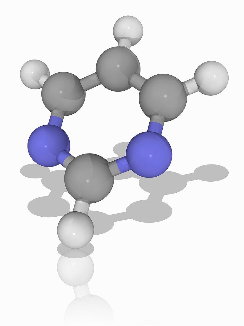 Pyrimidine organic compound molecule