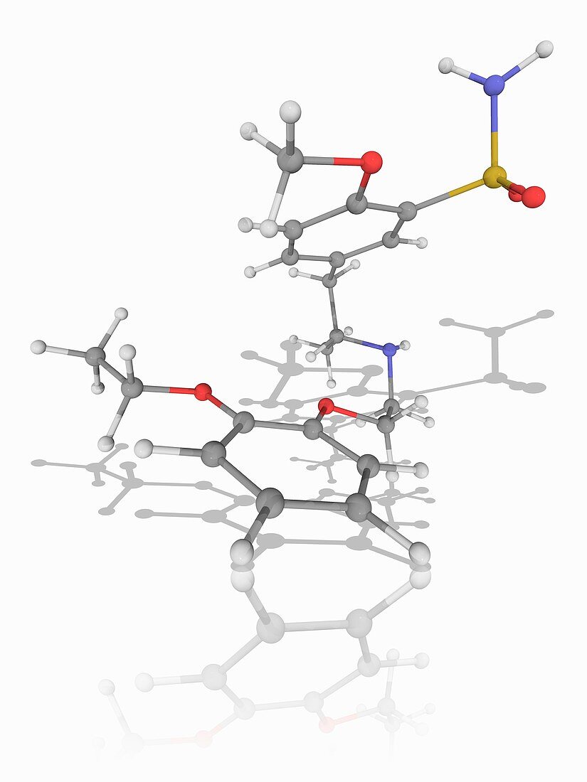 Tamsulosin drug molecule