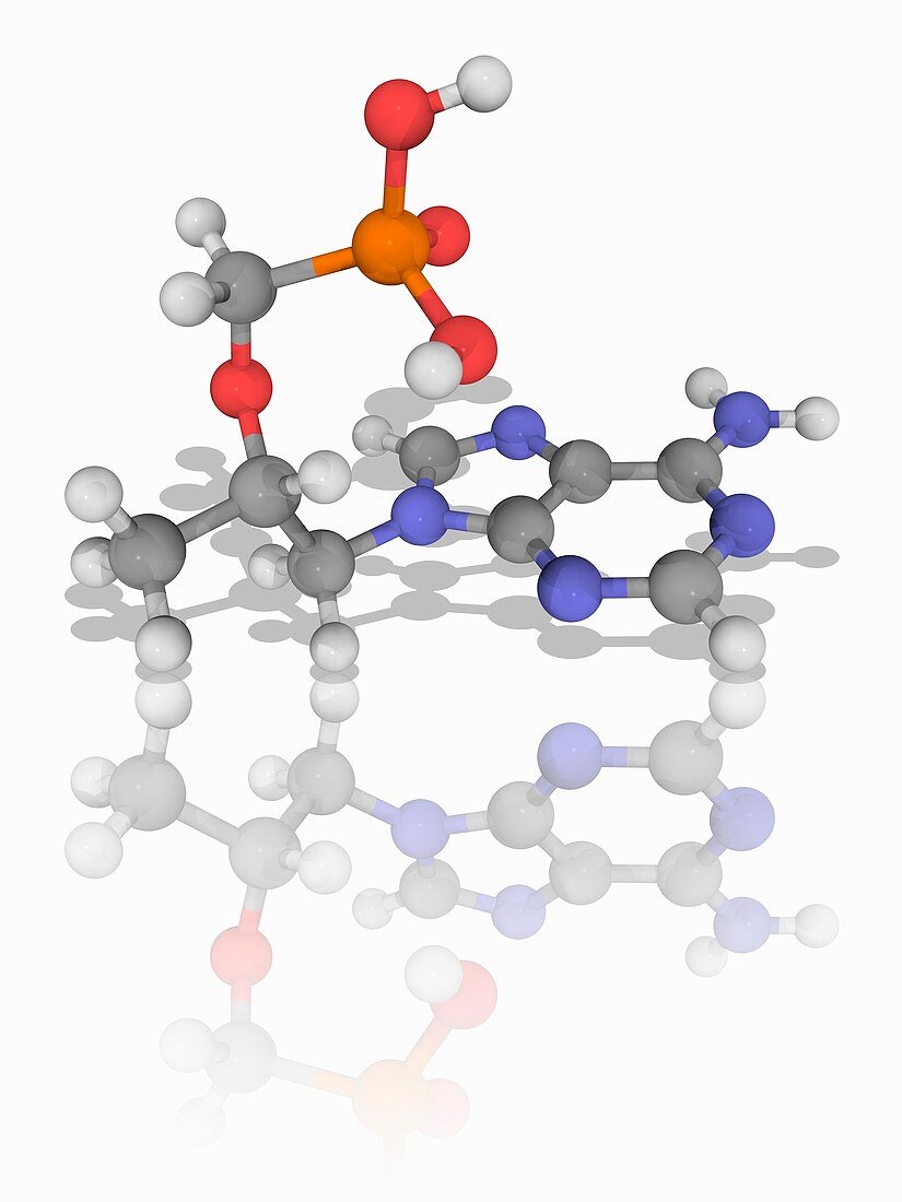 Tenofovir drug molecule