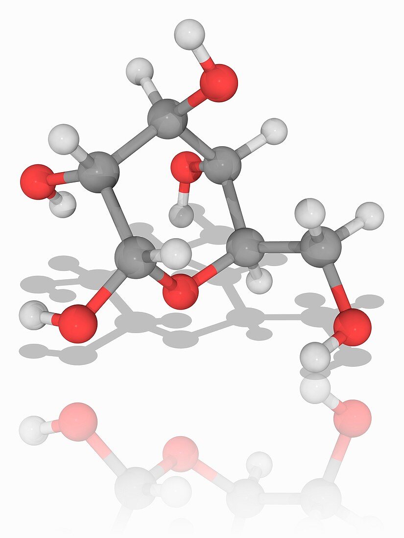 L-glucose organic compound molecule
