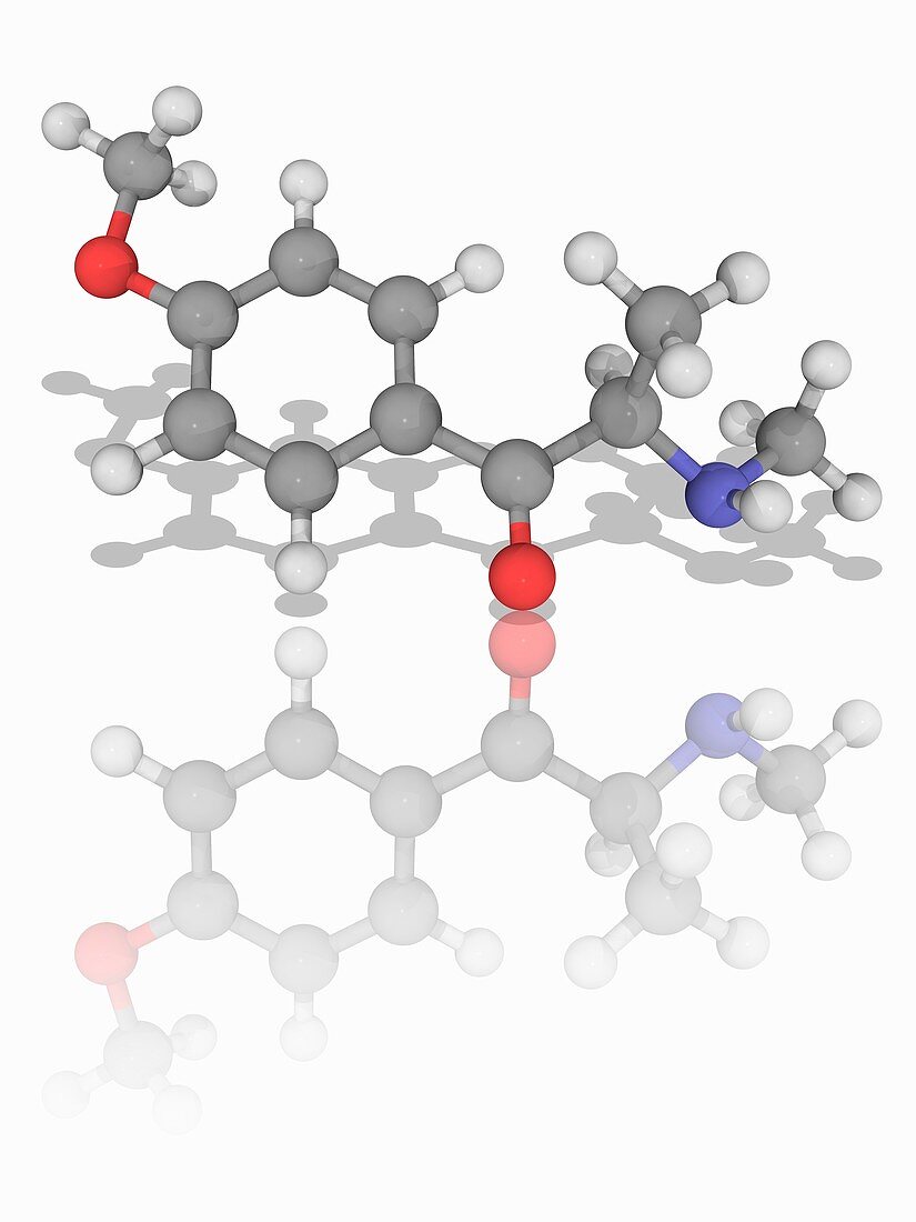 Methedrone (methoxyphedrine) drug molecule