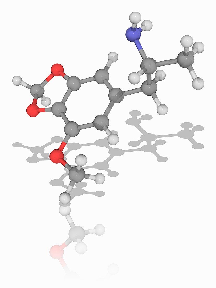 MMDA (3-Methoxy-MDA) drug molecule