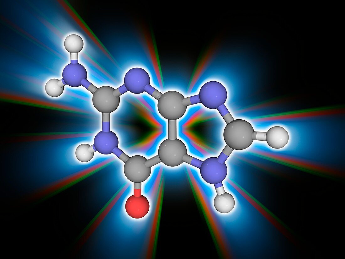 Guanine organic compound molecule