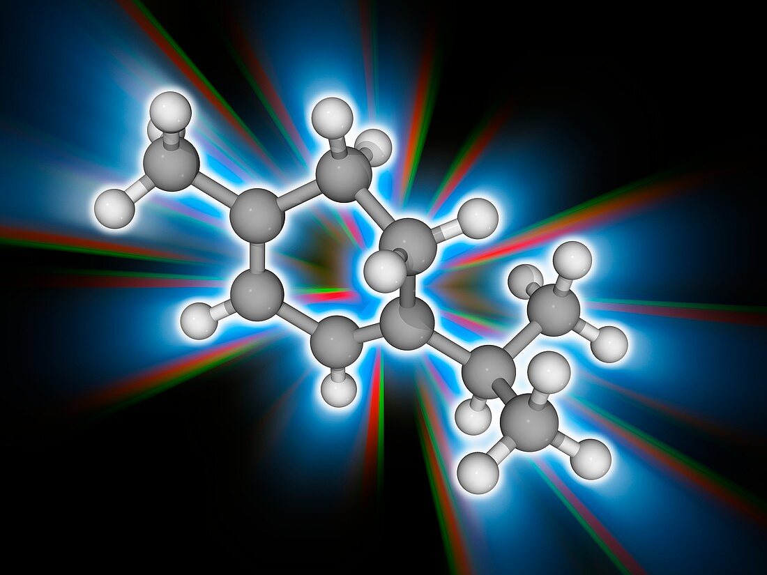 Alpha-Terpinene organic compound molecule