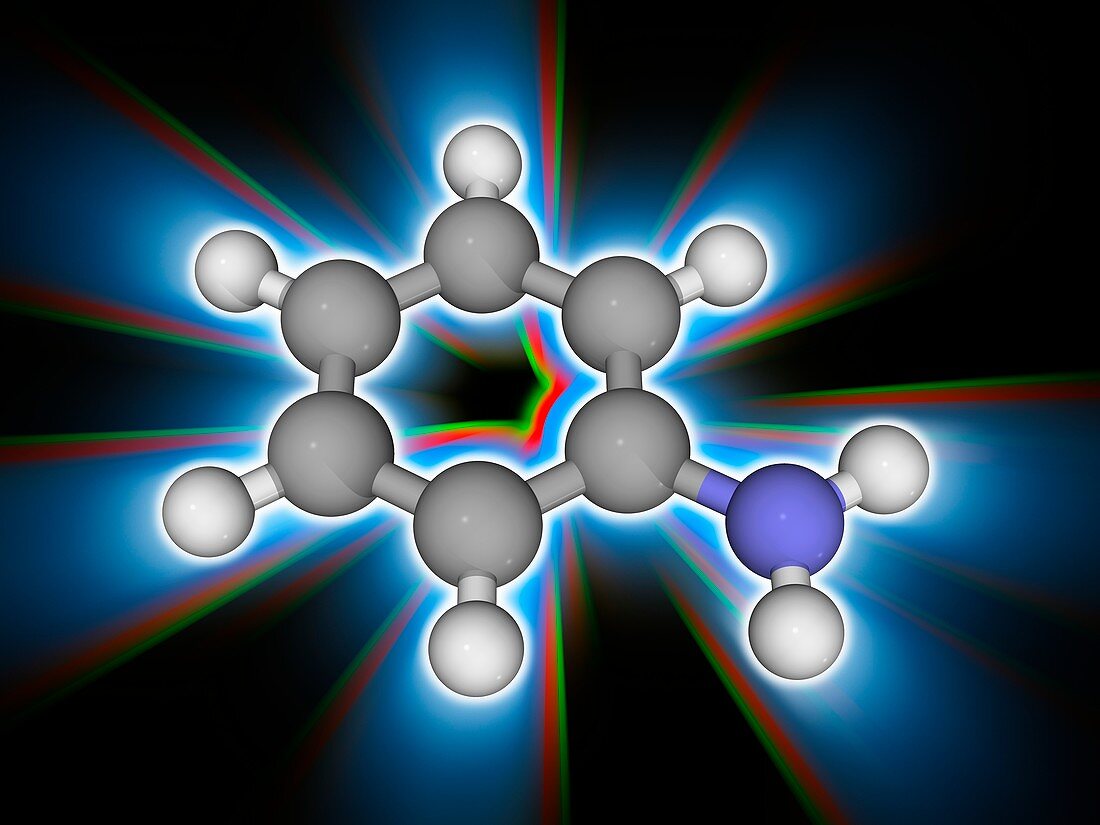 Aniline organic compound molecule