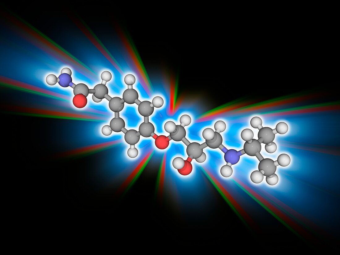 Atenolol drug molecule