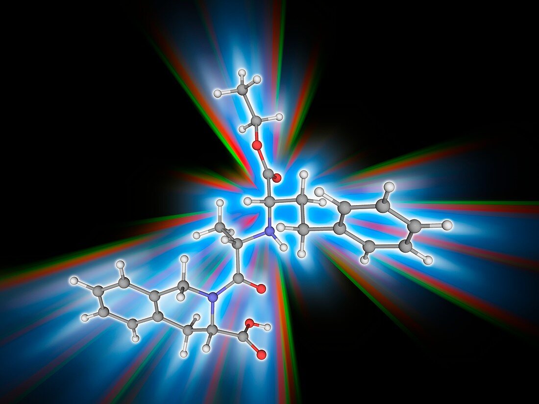 Quinapril drug molecule