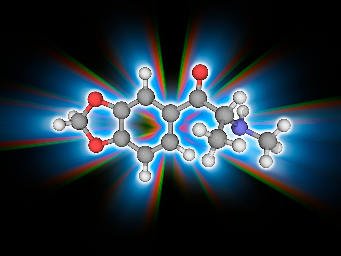 Methylone drug molecule
