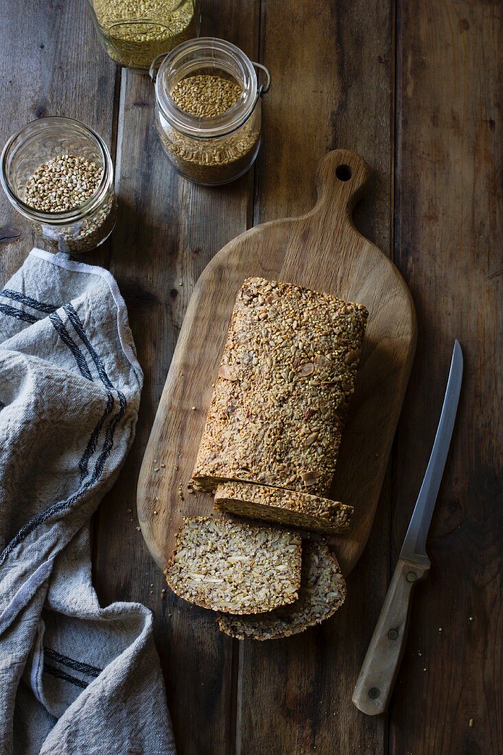 A Gluten-Free Vegan Nut and Seed Bread