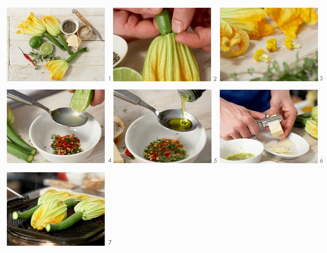 How to make grilled courgettes