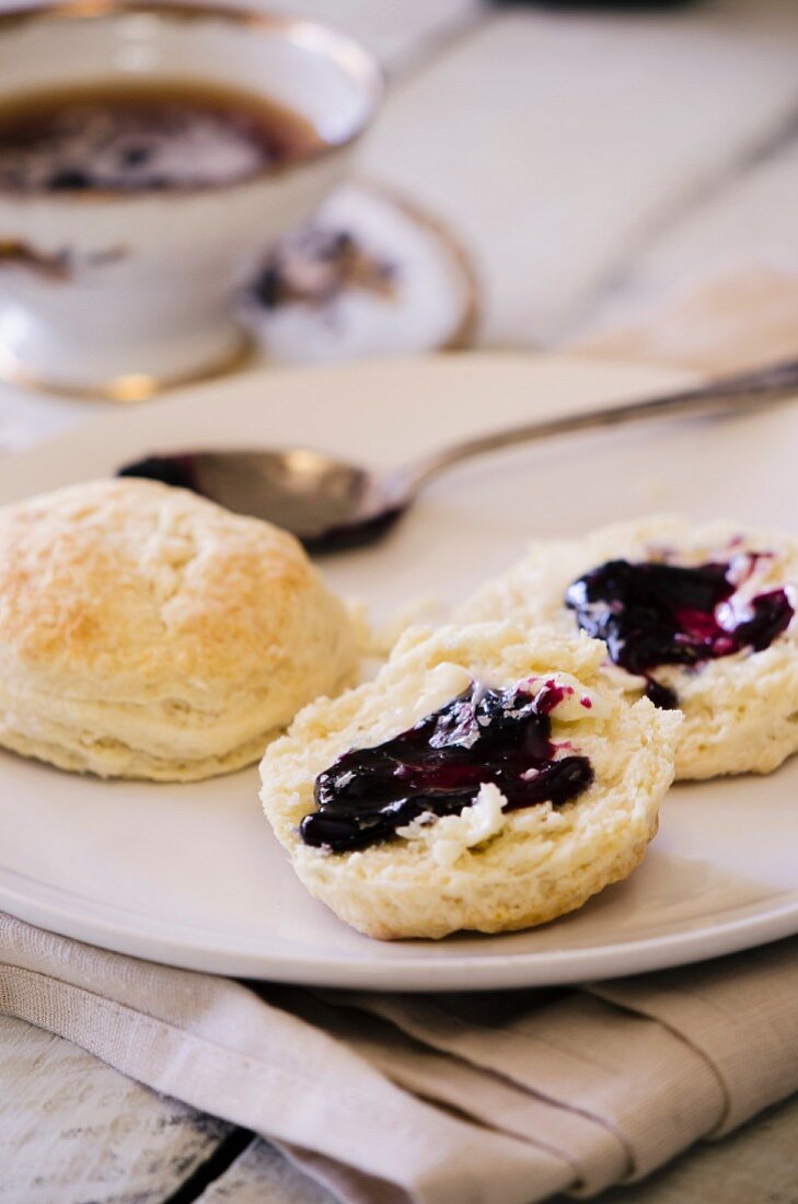 Buttermilk Biscuits with Jam