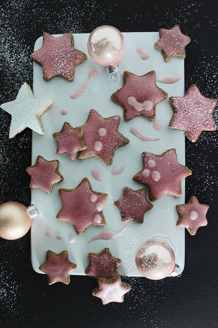 Star biscuits for Christmas